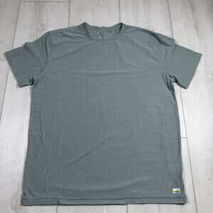 Vuori Strato Tech Tee T Shirt Men XL Green Heather Performance S/S V126